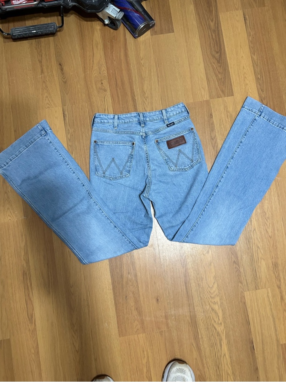 Wrangler Retro High Rise Trouser Jeans Women’s Light Wash Flare Bootcut